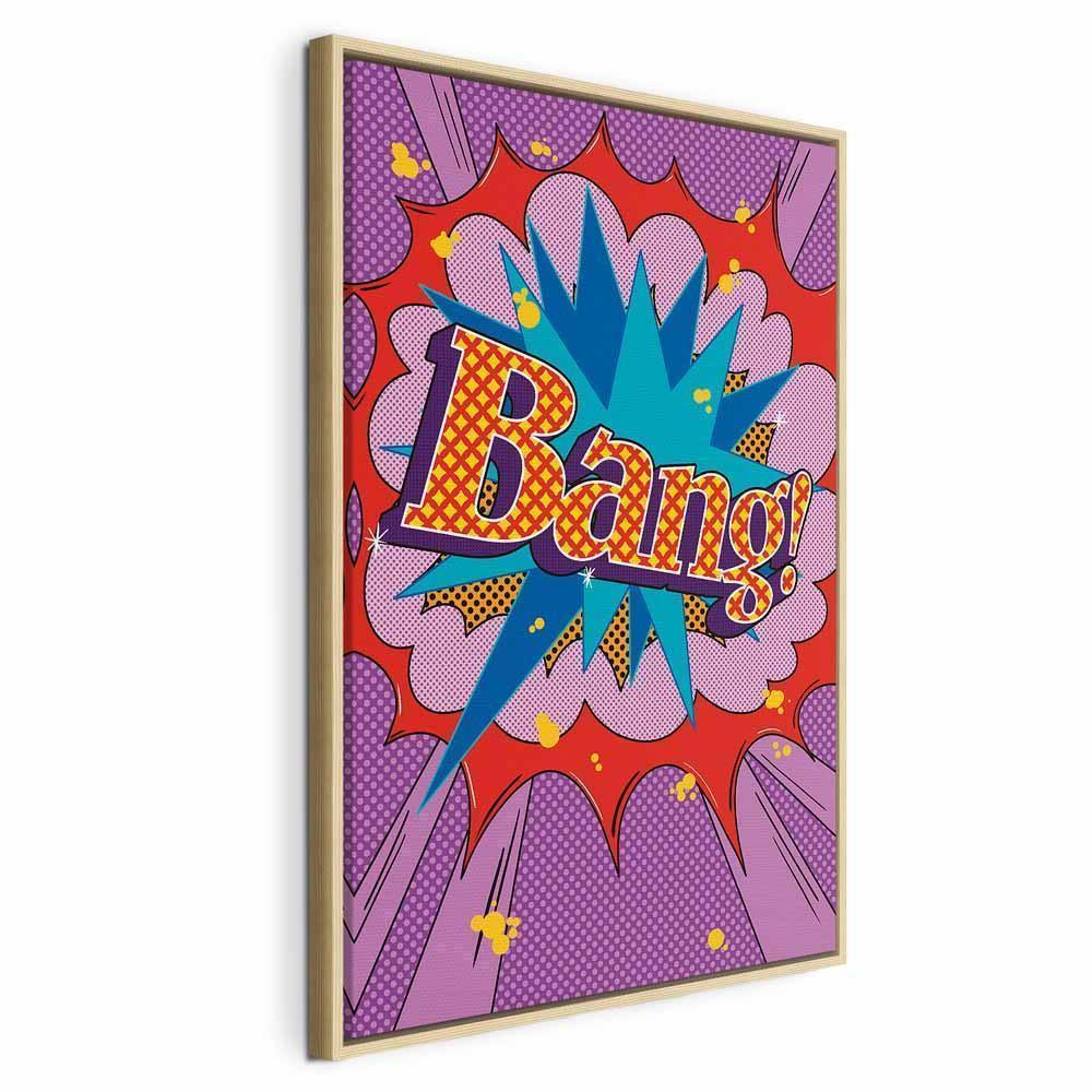 Obraz - Komiksowy street art (1-częściowy) - kolorowe napisy na barwnym tle