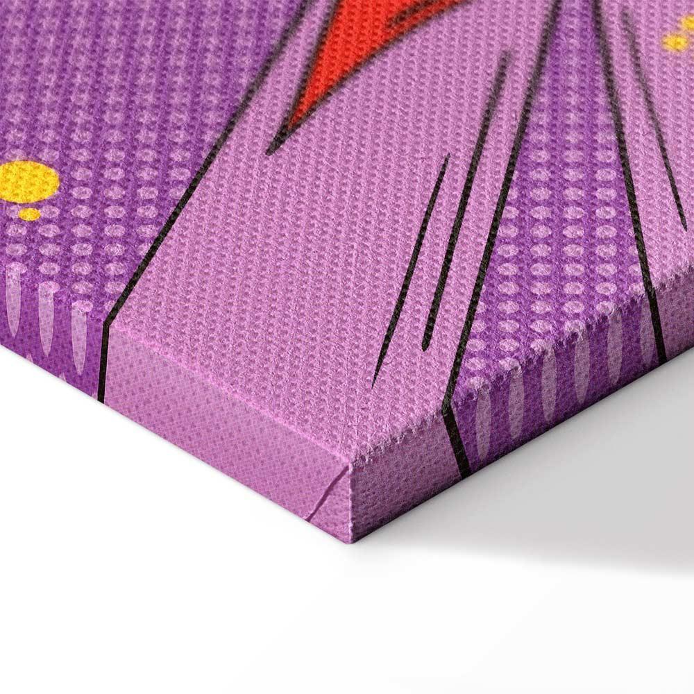 Obraz - Komiksowy street art (1-częściowy) - kolorowe napisy na barwnym tle