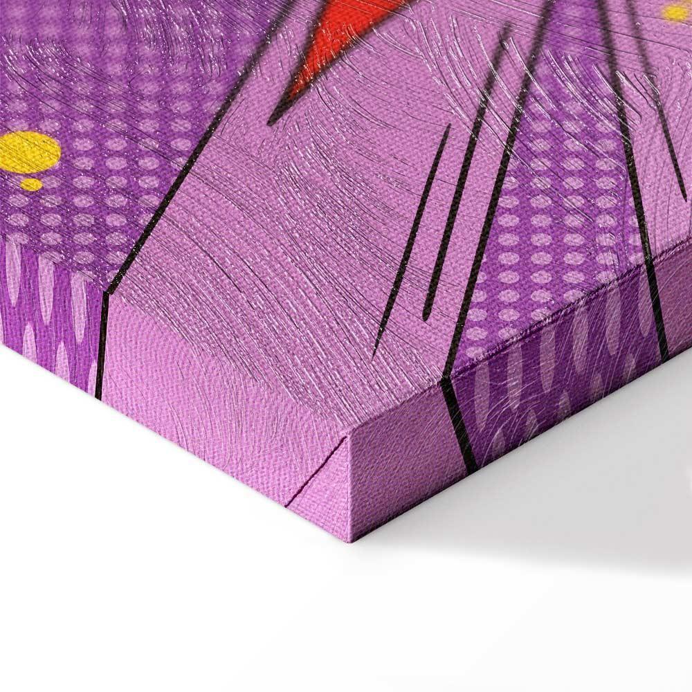 Obraz - Komiksowy street art (1-częściowy) - kolorowe napisy na barwnym tle