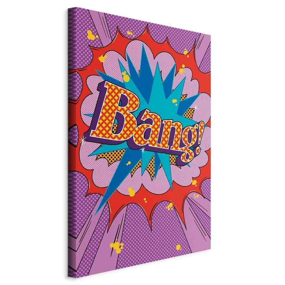 Obraz - Komiksowy street art (1-częściowy) - kolorowe napisy na barwnym tle