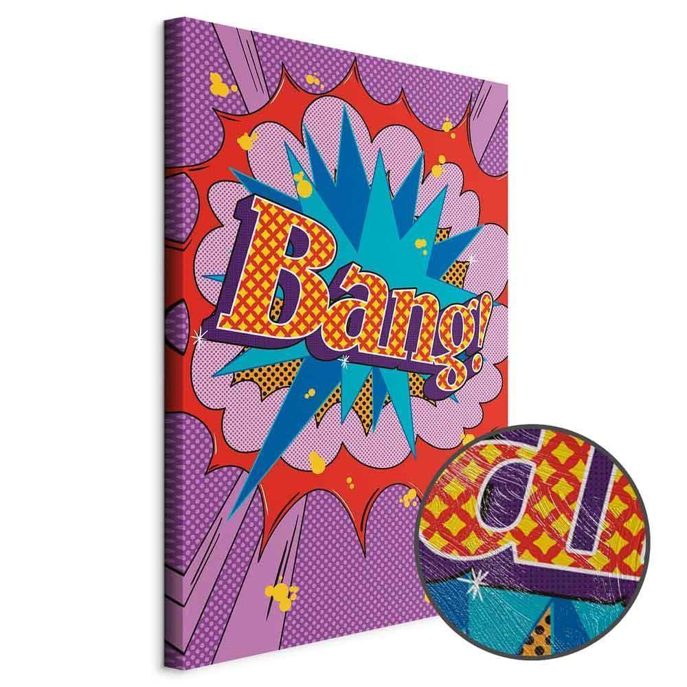 Obraz - Komiksowy street art (1-częściowy) - kolorowe napisy na barwnym tle