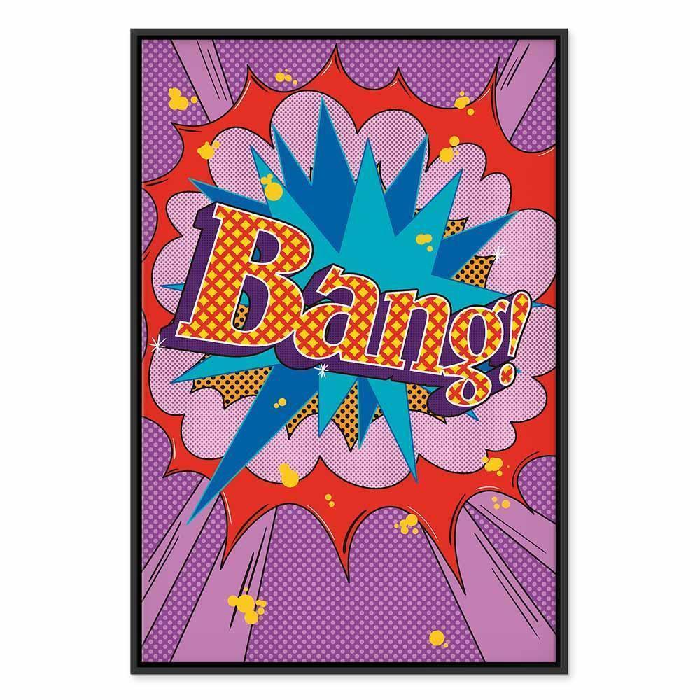 Obraz - Komiksowy street art (1-częściowy) - kolorowe napisy na barwnym tle