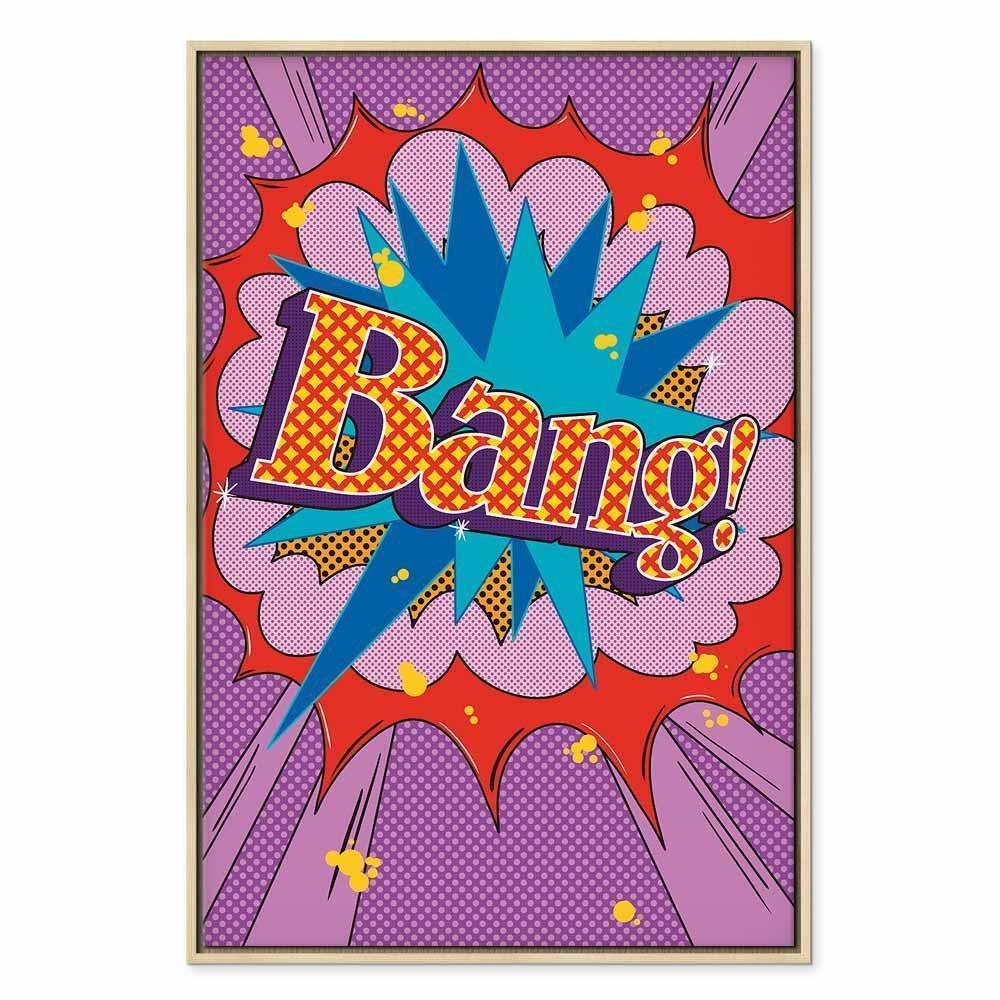 Obraz - Komiksowy street art (1-częściowy) - kolorowe napisy na barwnym tle