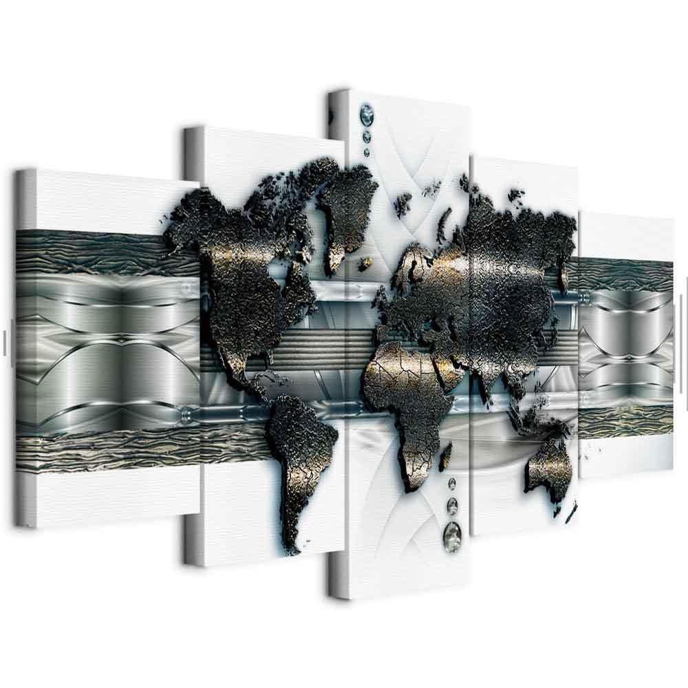Obraz - Mapa metalowego świata
