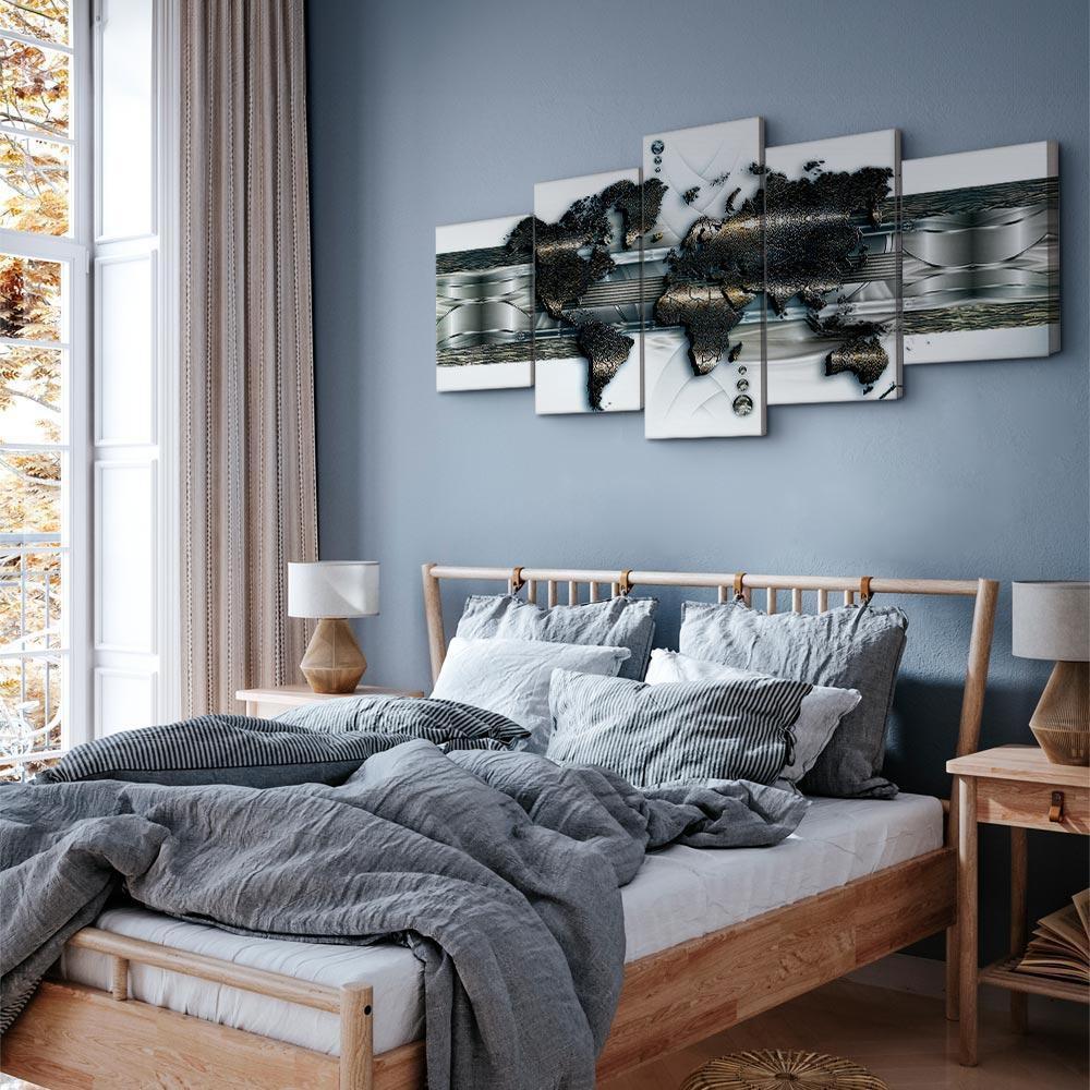 Obraz - Mapa metalowego świata