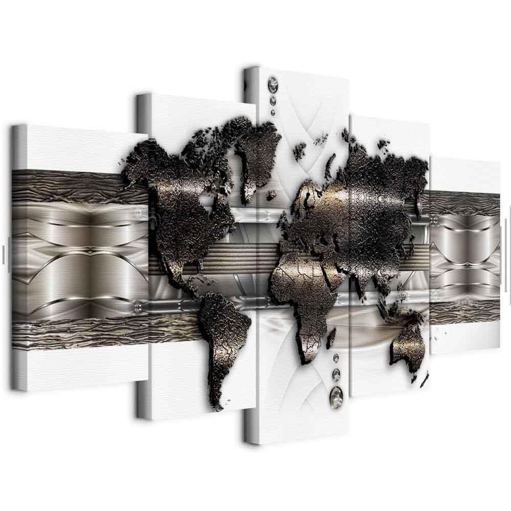 Obraz - Mapa metalowego świata II