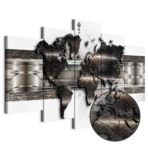 Obraz - Mapa metalowego świata II