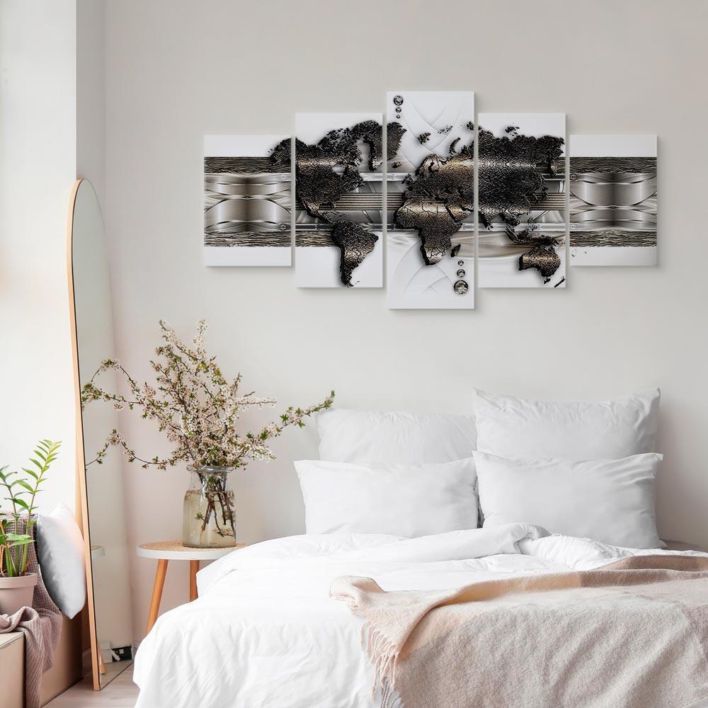 Obraz - Mapa metalowego świata II