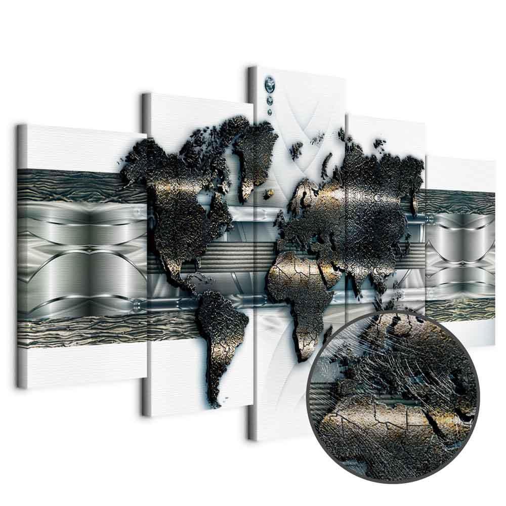 Obraz - Mapa metalowego świata