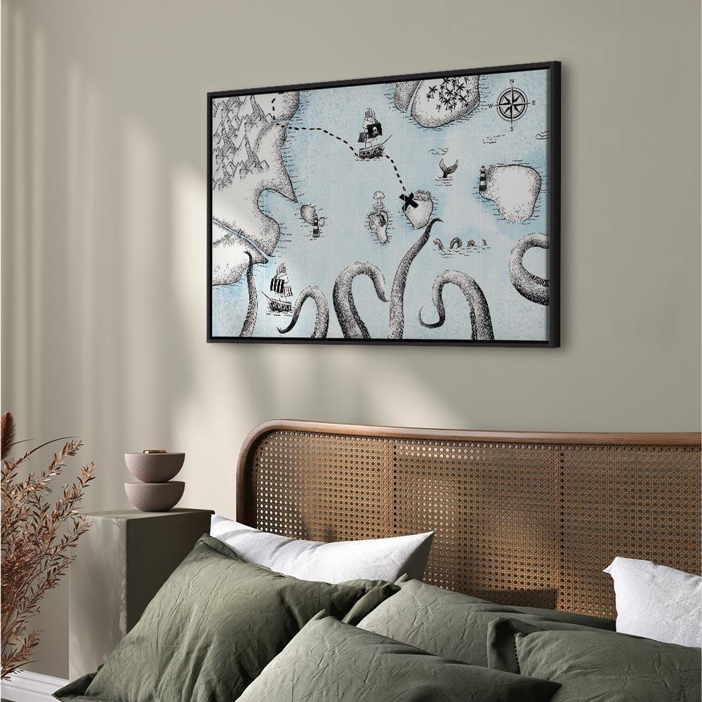 Obraz - Mapa skarbów (1-częsciowy) szeroki