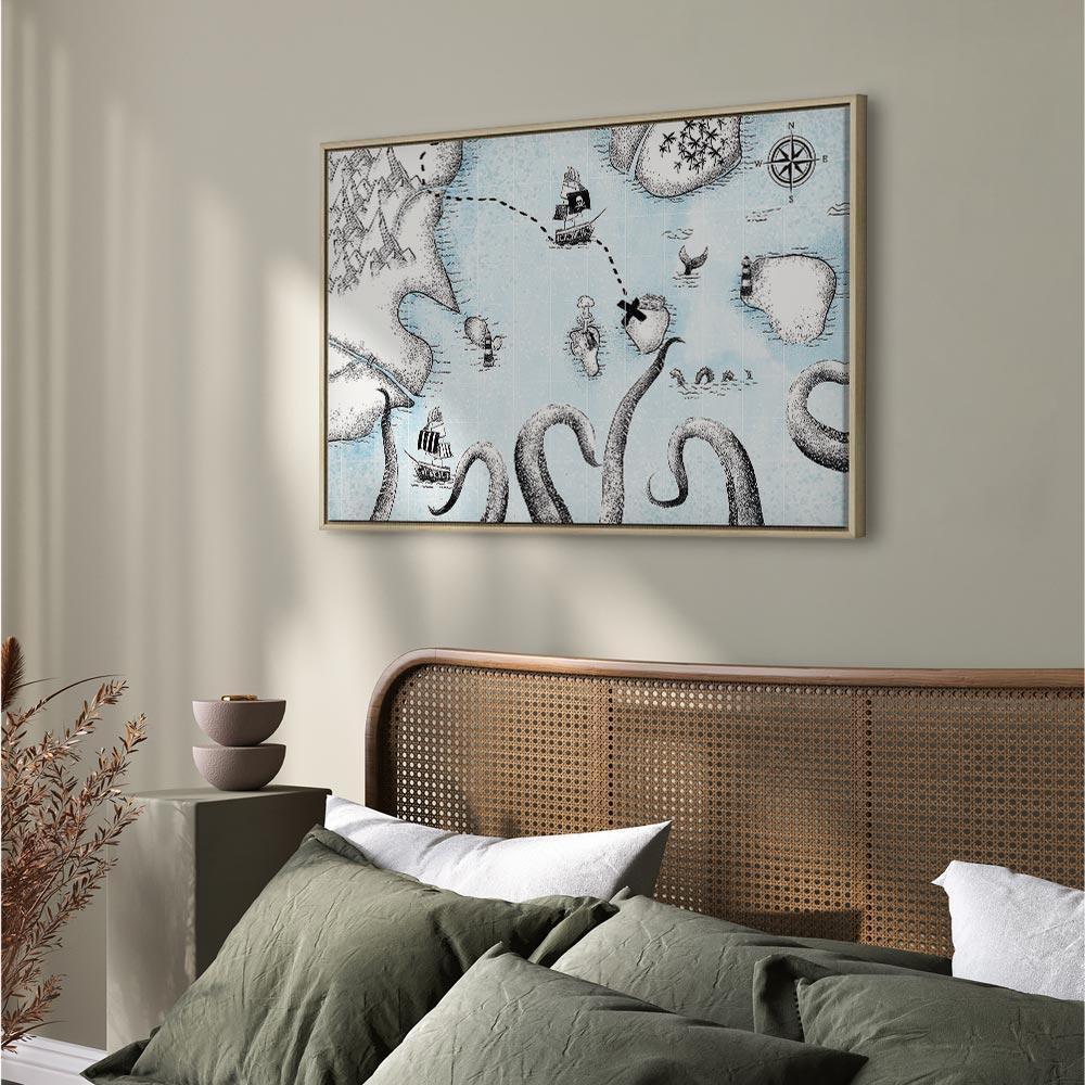 Obraz - Mapa skarbów (1-częsciowy) szeroki