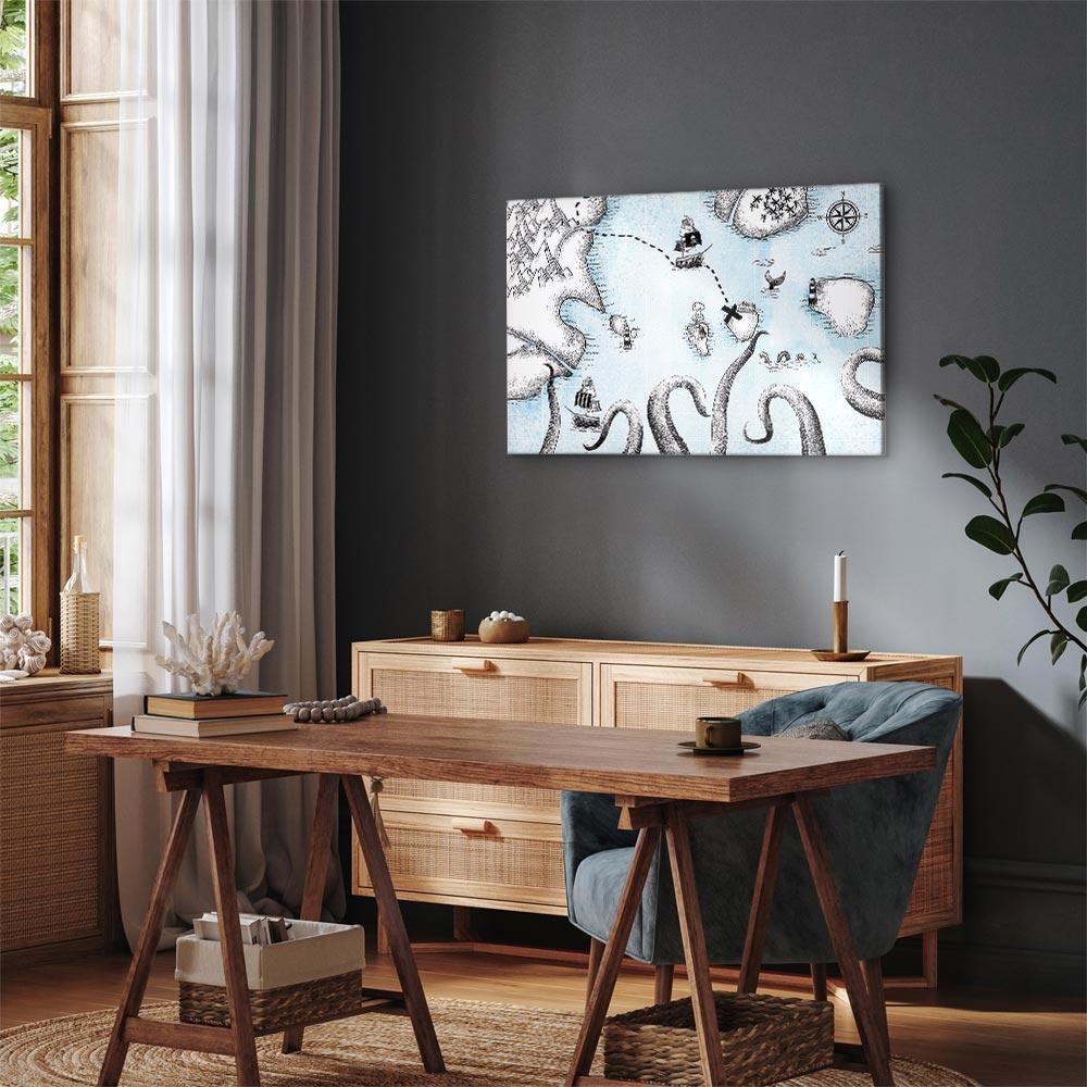 Obraz - Mapa skarbów (1-częsciowy) szeroki