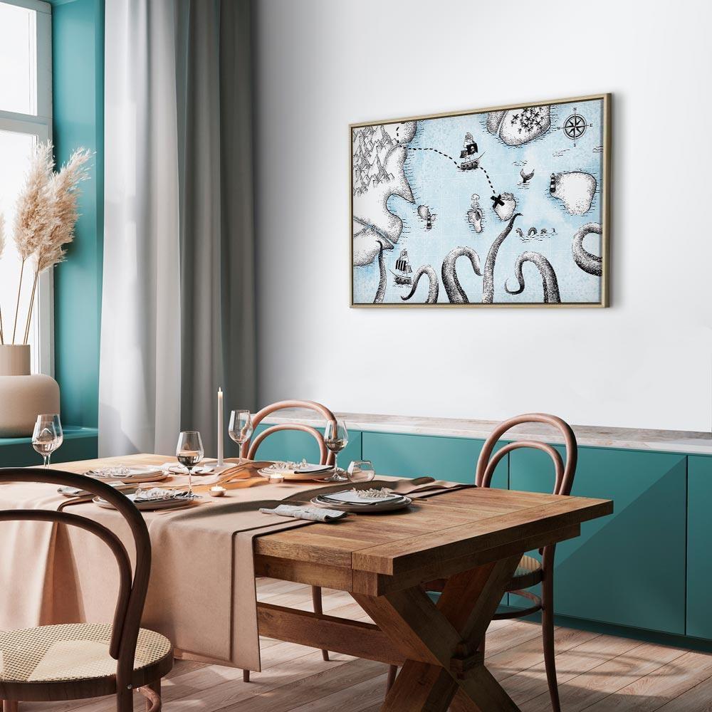 Obraz - Mapa skarbów (1-częsciowy) szeroki