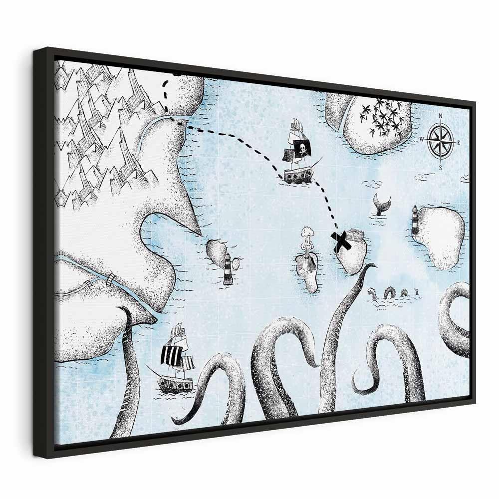Obraz - Mapa skarbów (1-częsciowy) szeroki
