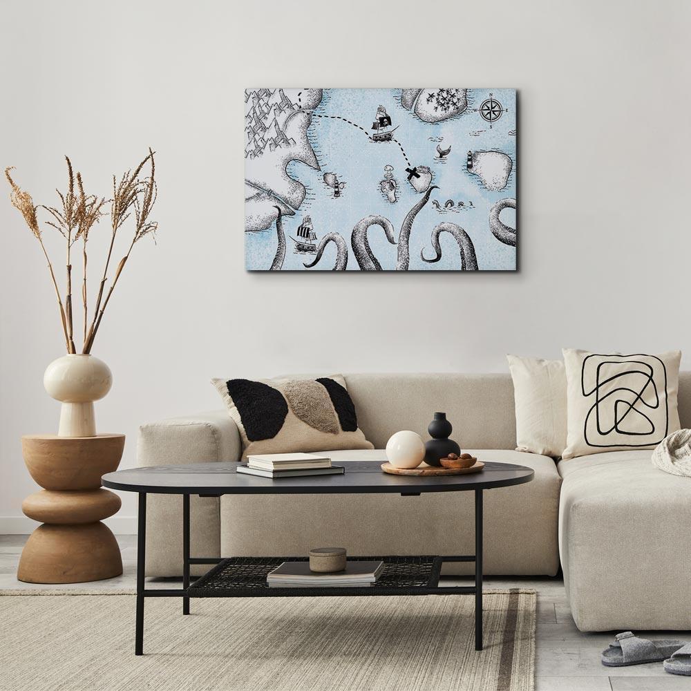 Obraz - Mapa skarbów (1-częsciowy) szeroki