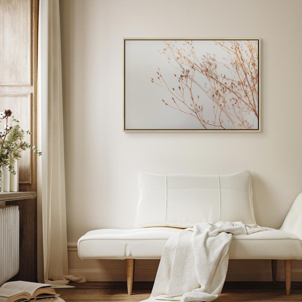 Obraz - Minimalistyczna gałązka (1-częściowy) szeroki