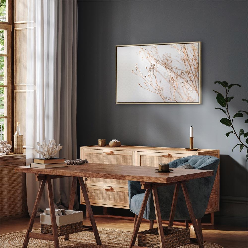 Obraz - Minimalistyczna gałązka (1-częściowy) szeroki