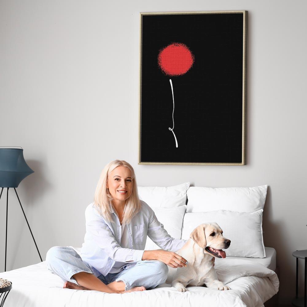 Obraz - Minimalistyczny kwiat (1-częściowy) pionowy