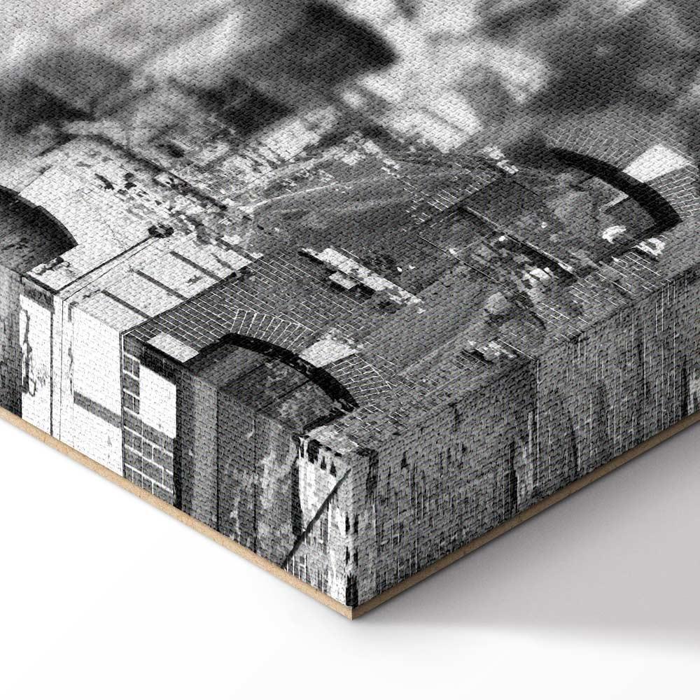 Obraz - New York City Collage (5-częściowy) szeroki czarno-biały