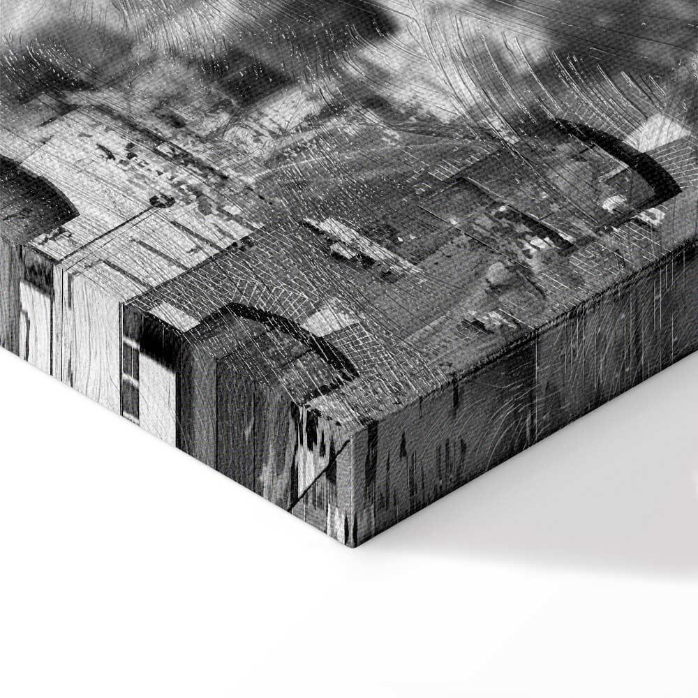 Obraz - New York City Collage (5-częściowy) szeroki czarno-biały