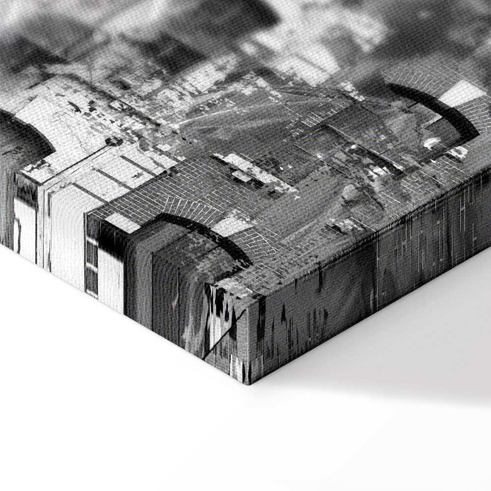 Obraz - New York City Collage (5-częściowy) szeroki czarno-biały