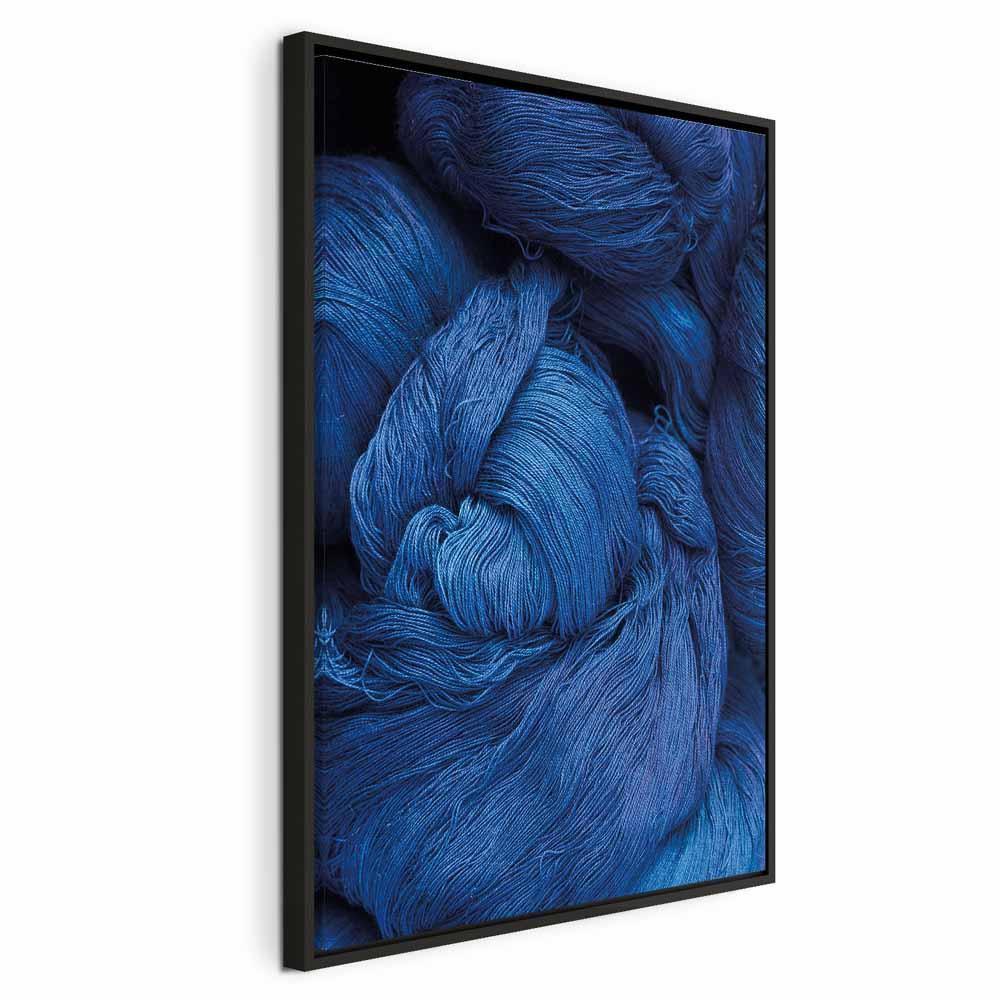 Obraz - Niebieska włóczka (1-częściowy) pionowy