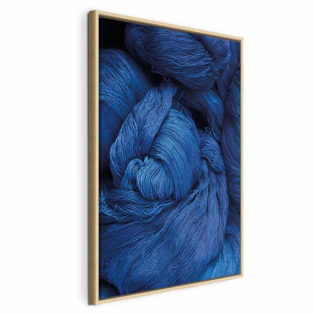 Obraz - Niebieska włóczka (1-częściowy) pionowy