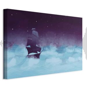 Obraz - Nocne fale (1-częściowy) szeroki - trzeci wariant