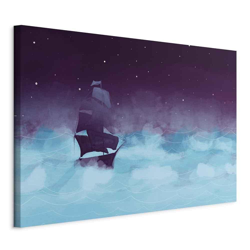 Obraz - Nocne fale (1-częściowy) szeroki - trzeci wariant