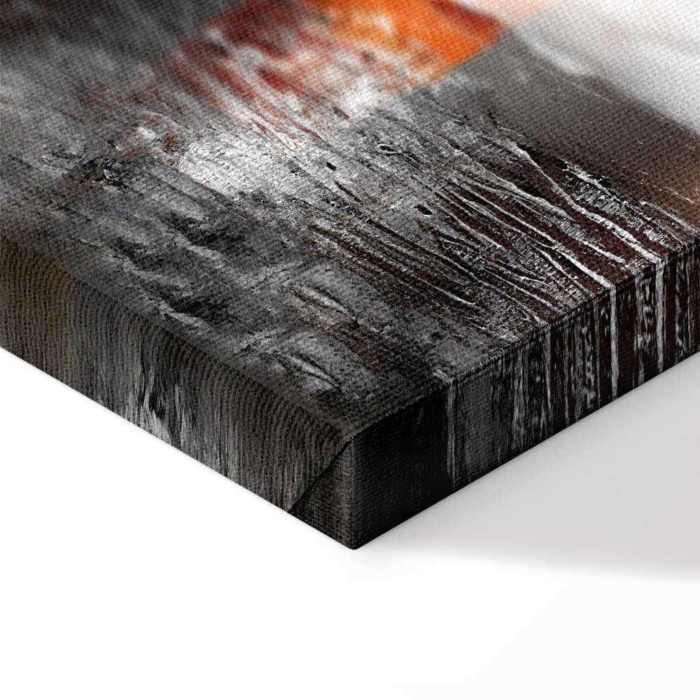 Obraz - Odbicie barw (1-częściowy) - zachód słońca w malowanej abstrakcji tła