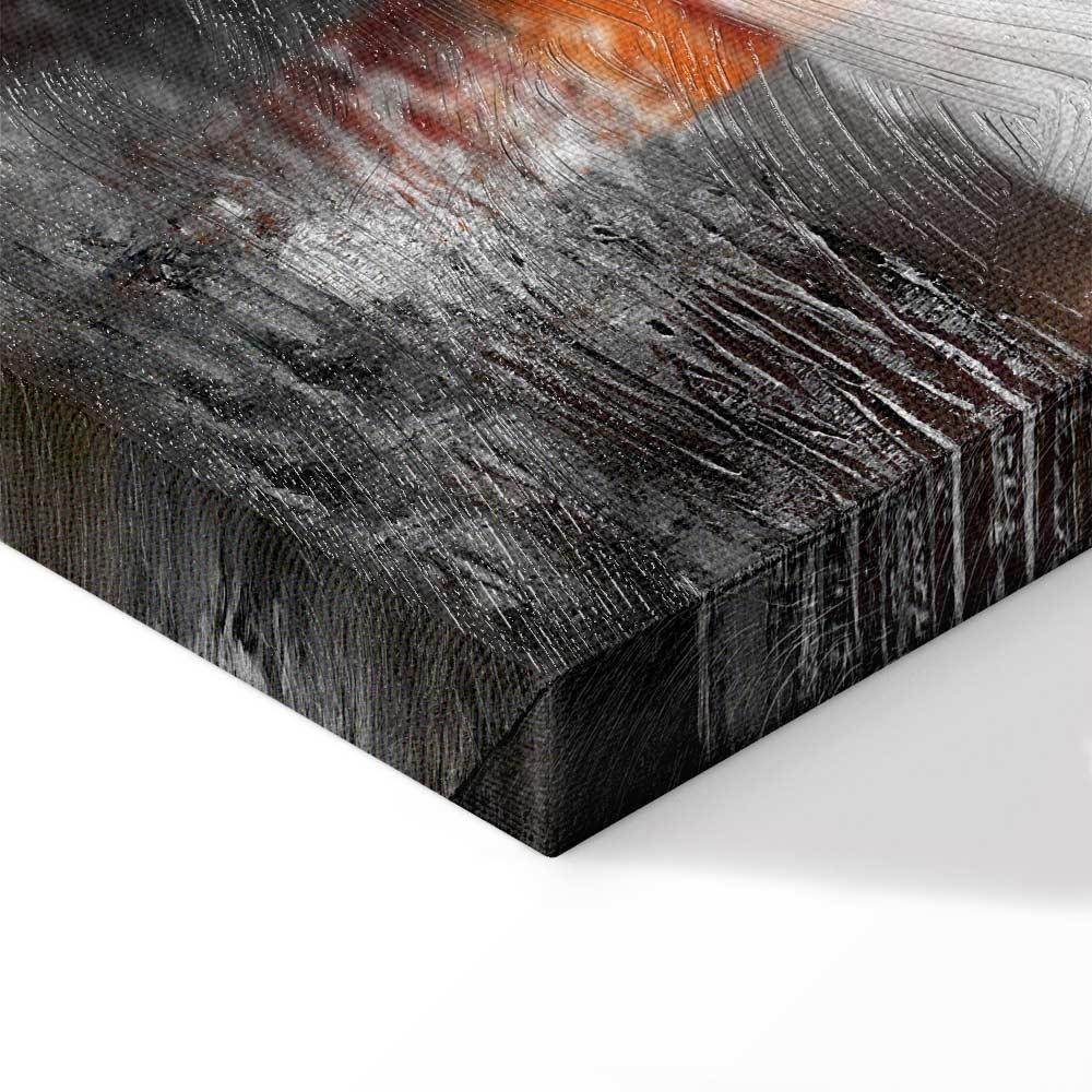 Obraz - Odbicie barw (1-częściowy) - zachód słońca w malowanej abstrakcji tła