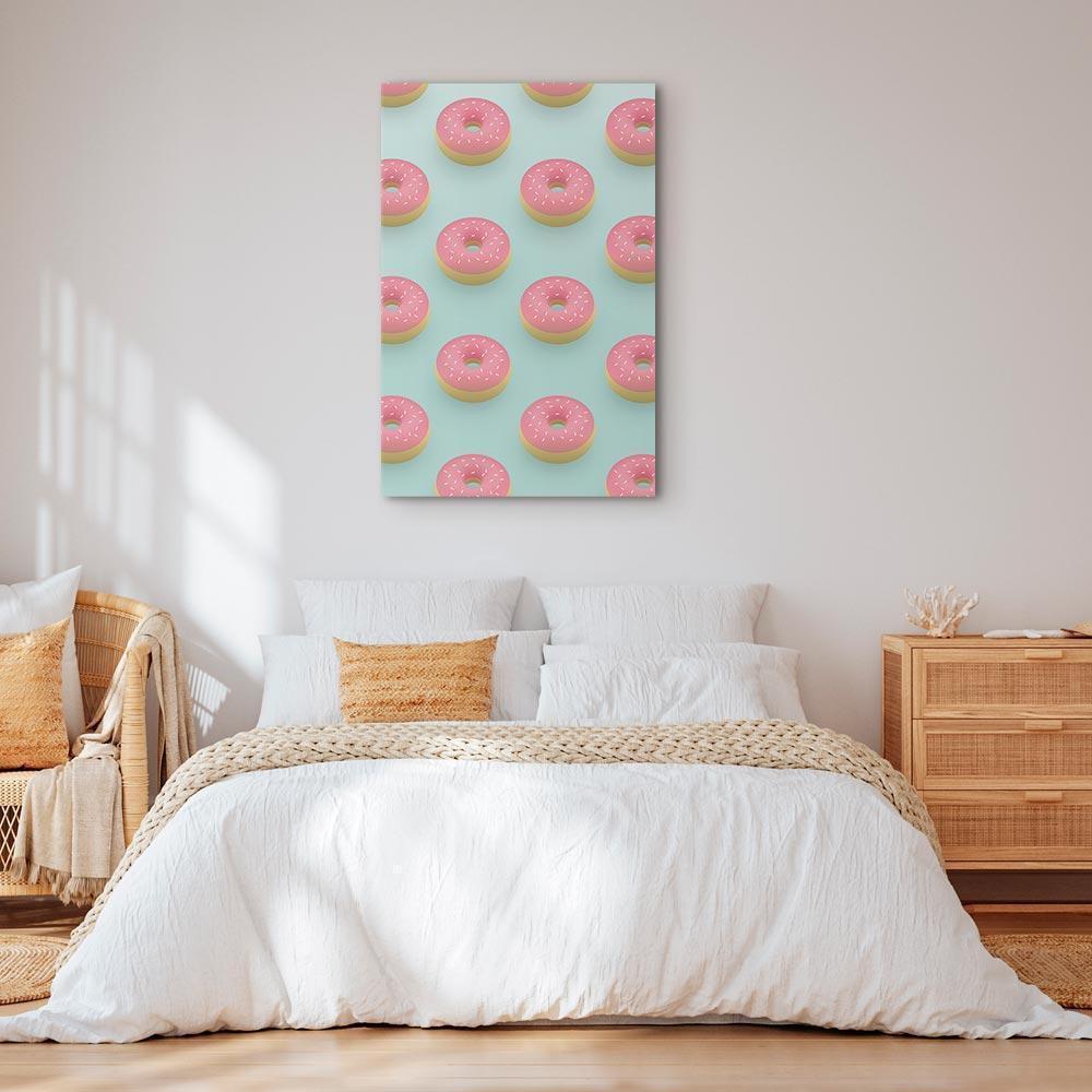 Obraz - Pastelowe donuty (1-częściowy) pionowy