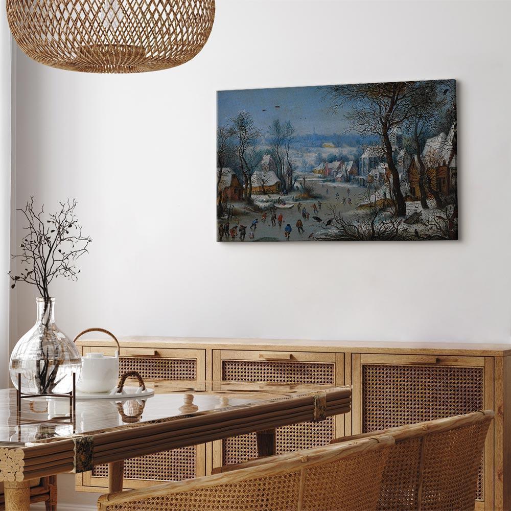 Obraz - Pieter Brueghel (młodszy) – Winter Landscape with a Bird Trap