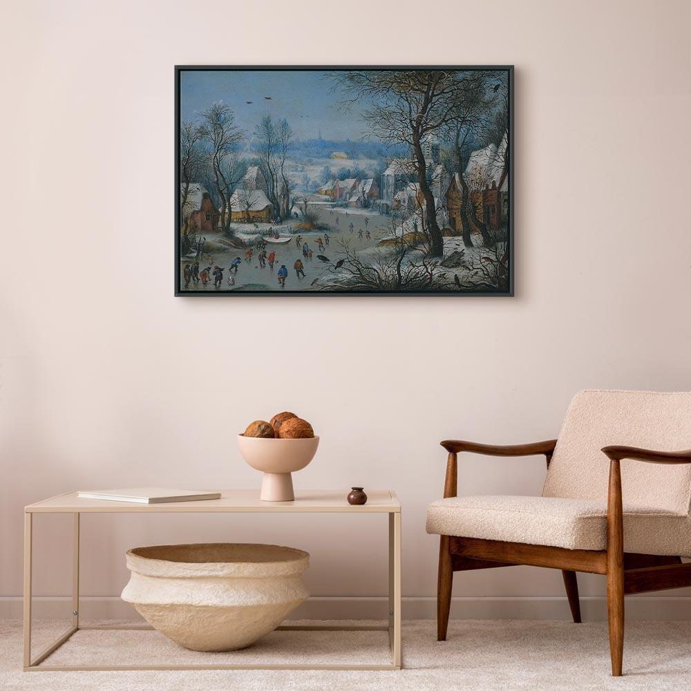 Obraz - Pieter Brueghel (młodszy) – Winter Landscape with a Bird Trap