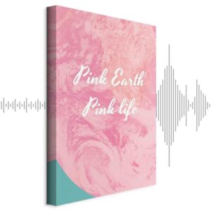 Obraz - Pink Earth, Pink Life (1-częściowy) pionowy