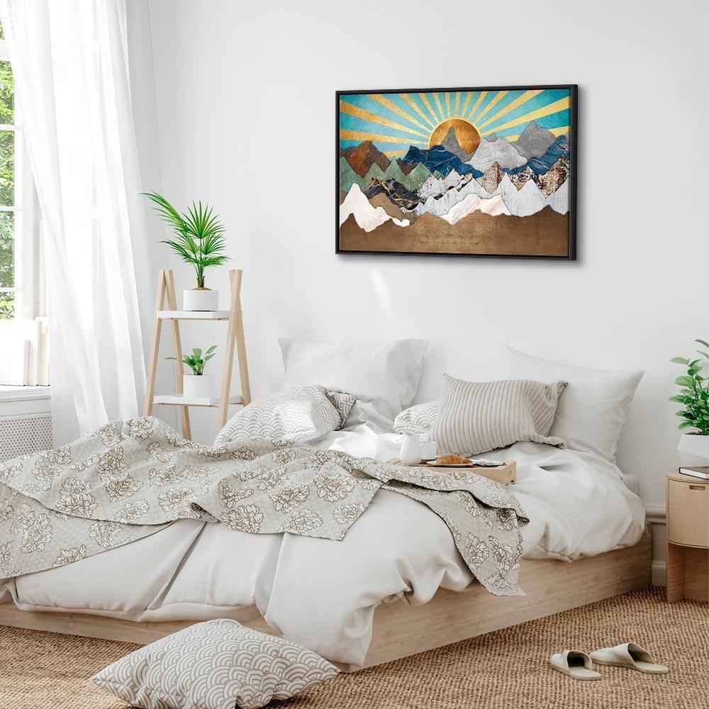 Obraz - Poranek w górach (1-częściowy) szeroki