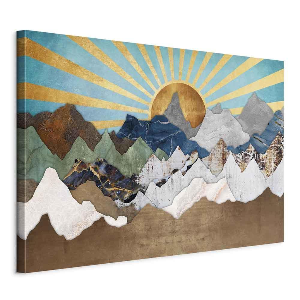 Obraz - Poranek w górach (1-częściowy) szeroki