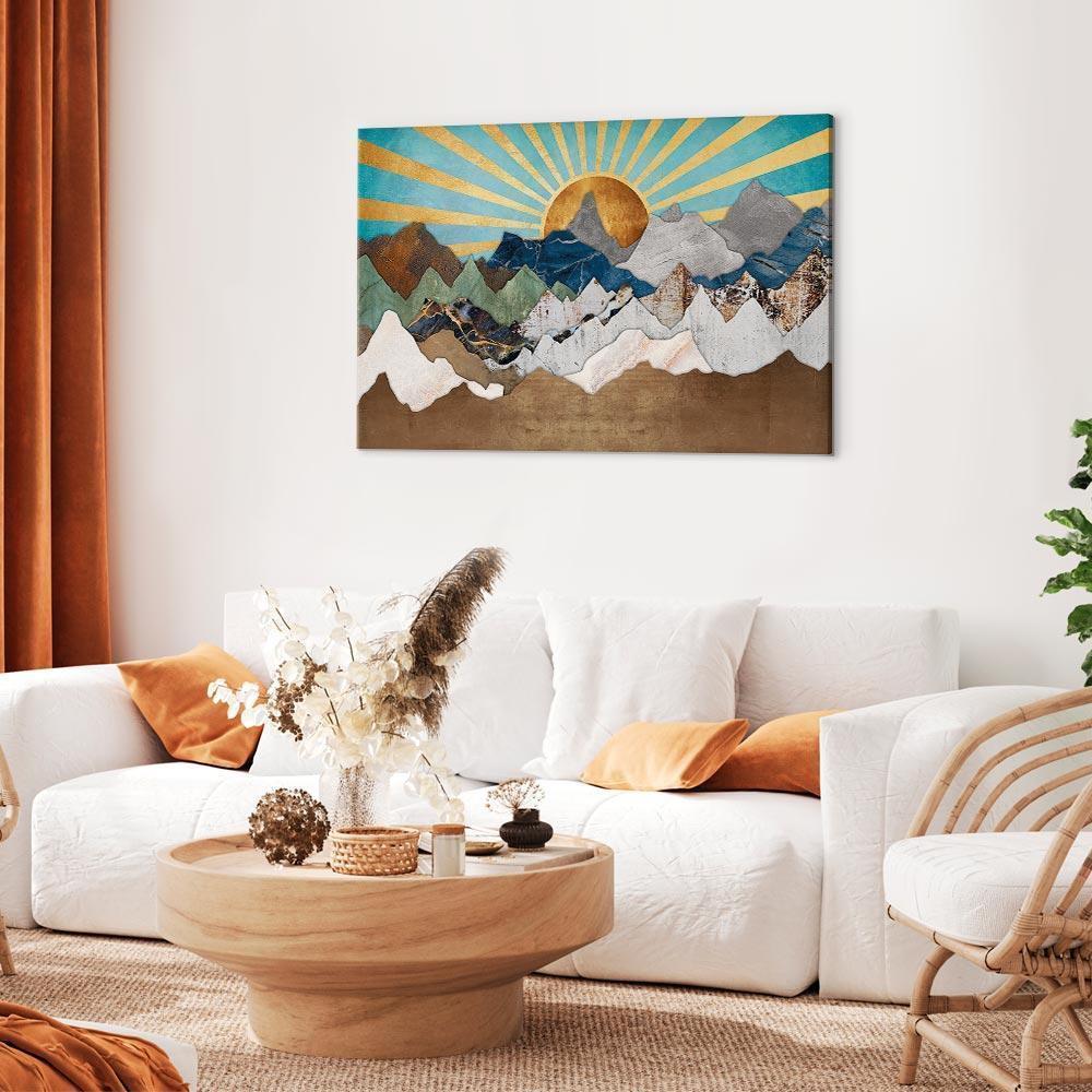 Obraz - Poranek w górach (1-częściowy) szeroki