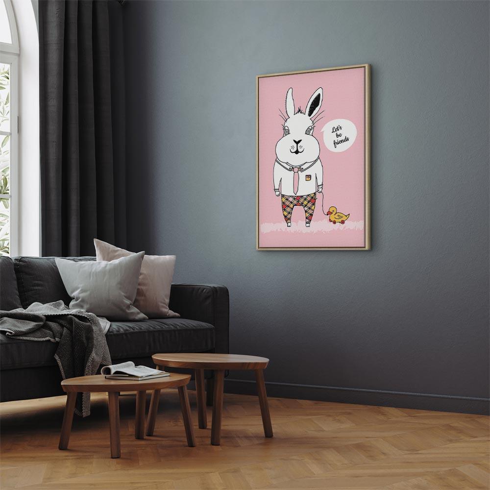Obraz - Przyjaciel królika (1-częściowy) pionowy