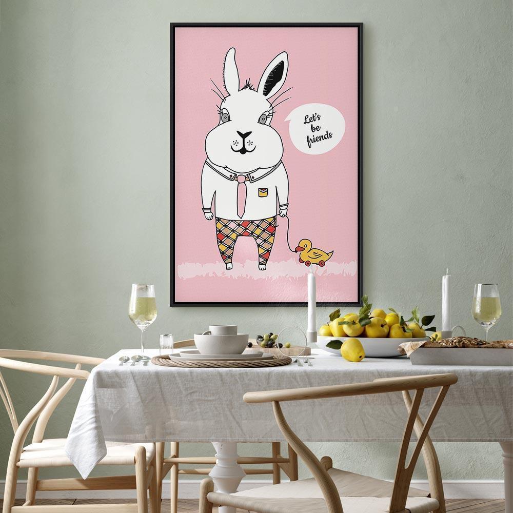 Obraz - Przyjaciel królika (1-częściowy) pionowy
