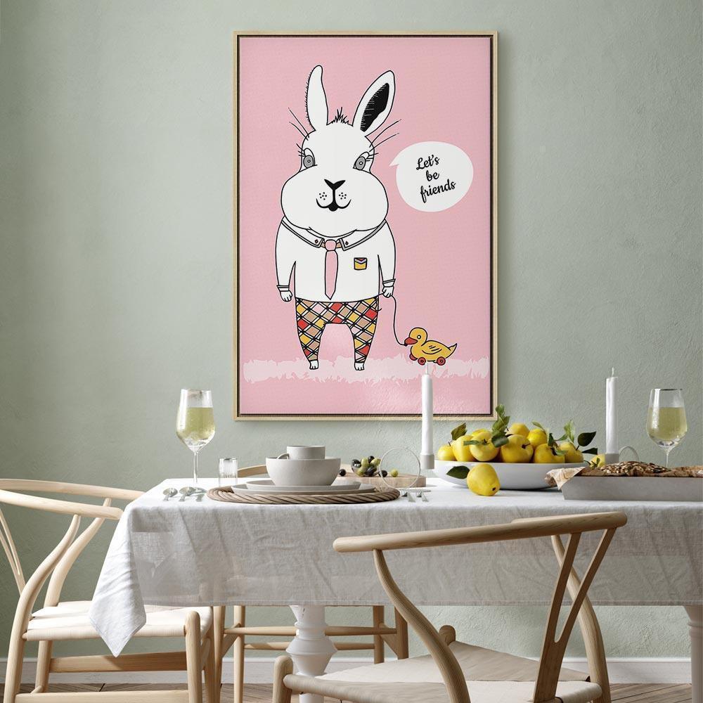 Obraz - Przyjaciel królika (1-częściowy) pionowy