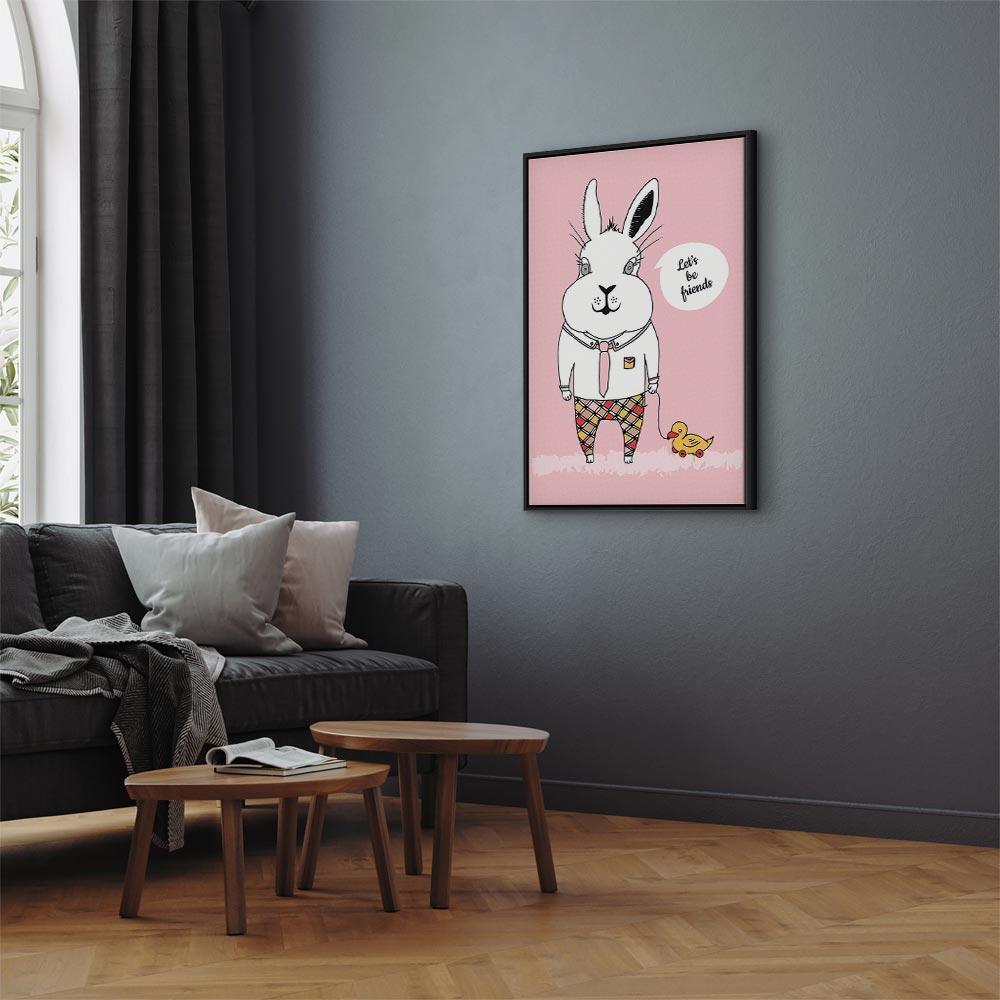 Obraz - Przyjaciel królika (1-częściowy) pionowy