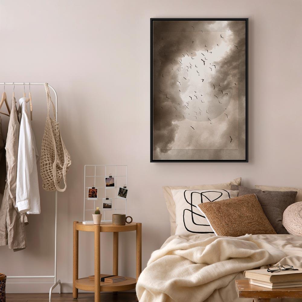 Obraz - Ptaki w chmurach (1-częściowy) pionowy