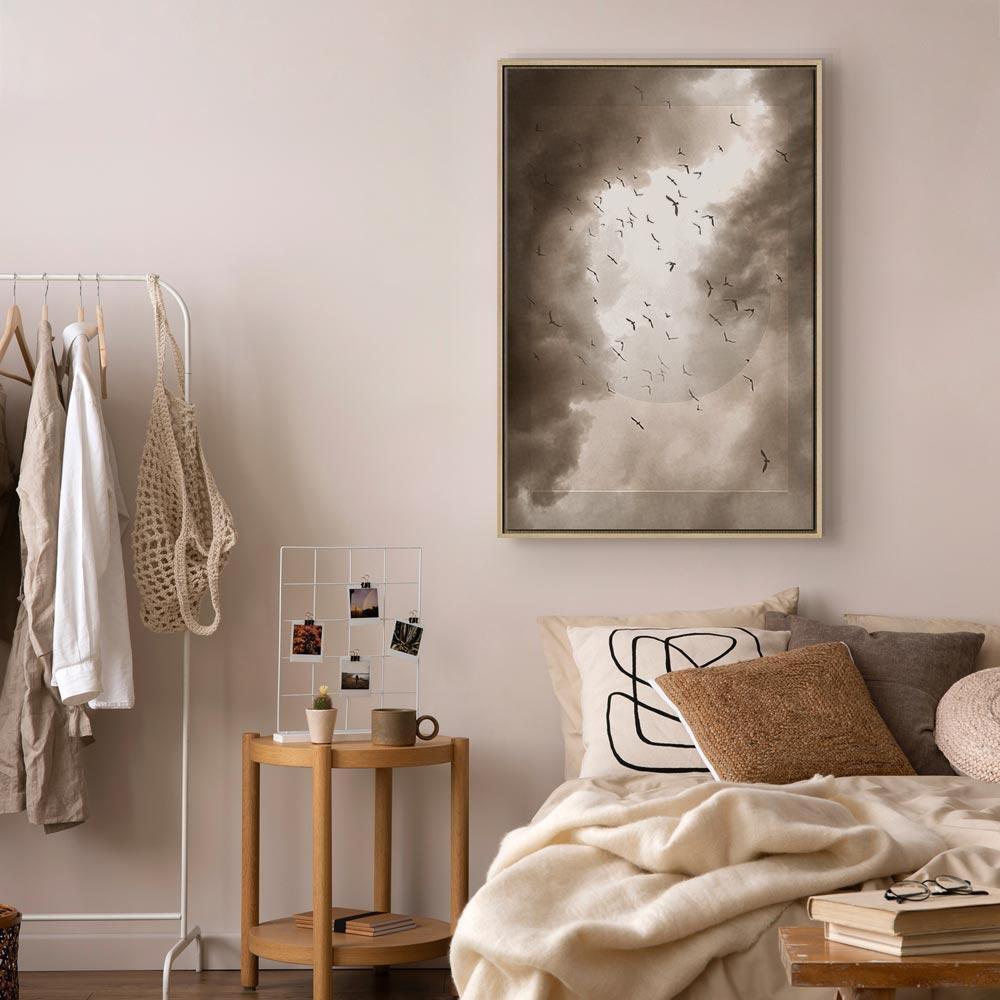 Obraz - Ptaki w chmurach (1-częściowy) pionowy