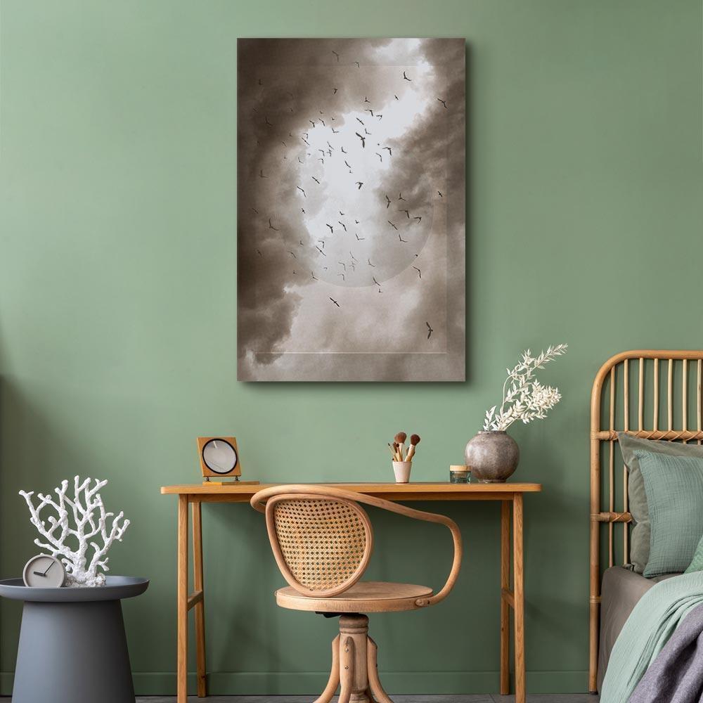Obraz - Ptaki w chmurach (1-częściowy) pionowy