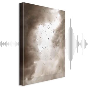 Obraz - Ptaki w chmurach (1-częściowy) pionowy