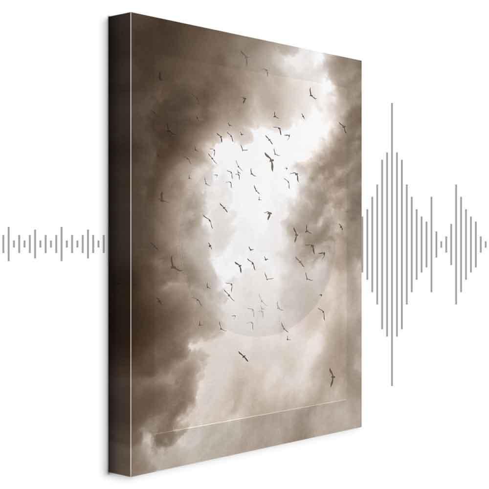 Obraz - Ptaki w chmurach (1-częściowy) pionowy