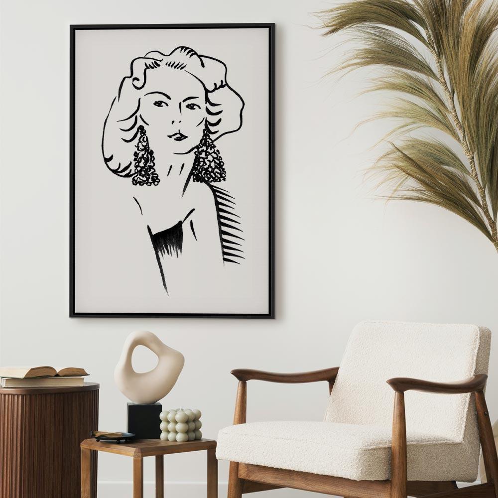 Obraz - Romantyczna blondynka (1-częściowy) pionowy