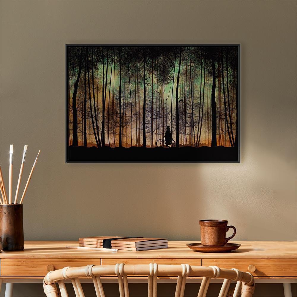 Obraz - Spacer przed zmrokiem (1-częściowy) szeroki