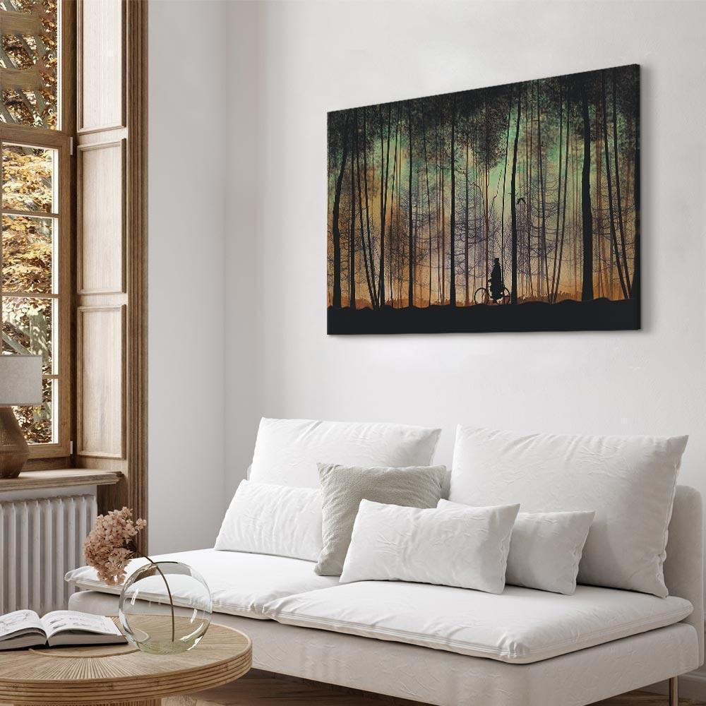 Obraz - Spacer przed zmrokiem (1-częściowy) szeroki